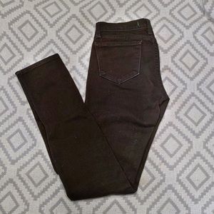 Jbrand black ankle zip skinny jeans